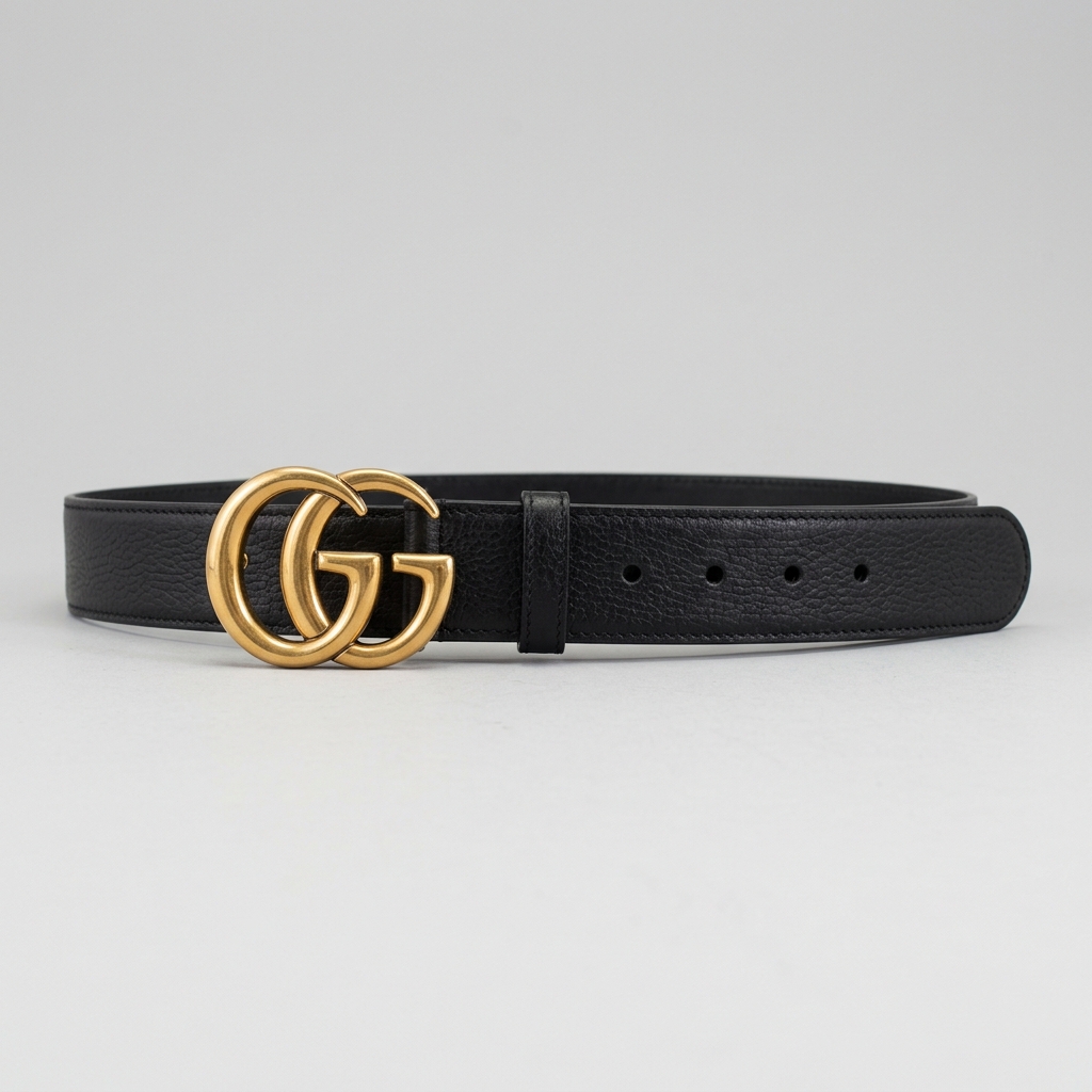 Cinto Gucci Double G Leather