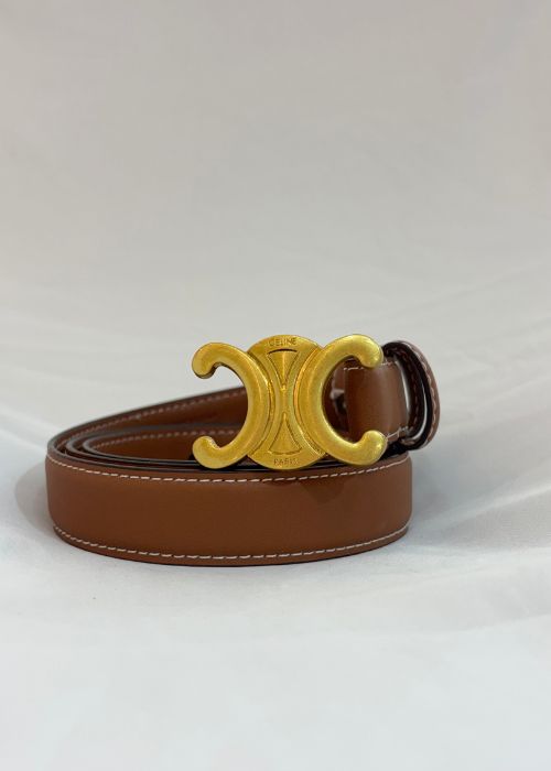 Cinto C  Triomphe em Couro Smooth ( Linha Italiana)
