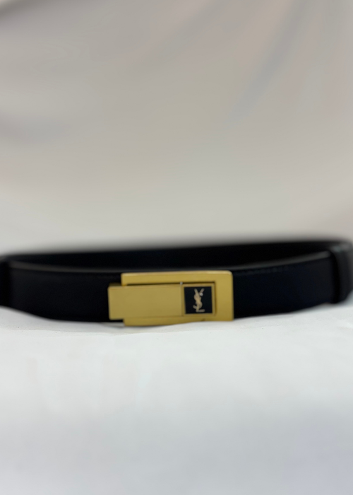 Cinto Ysl Preto ( Linha Italiana)